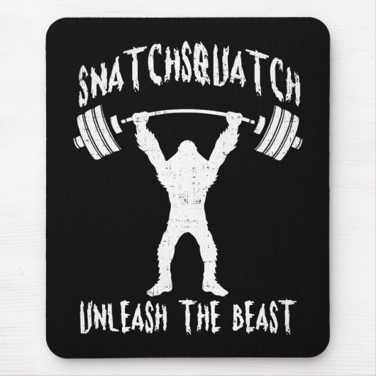 Snatchsquatch、漫画の大きな足、獣、ジおもしろいム マウスパッド (正面)