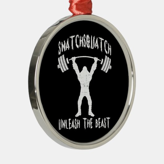 Snatchsquatch、漫画の大きな足、獣、ジおもしろいム メタルオーナメント (右)