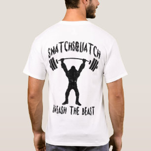 Snatchsquatch、漫画の大きな足、獣、ジおもしろいム Tシャツ