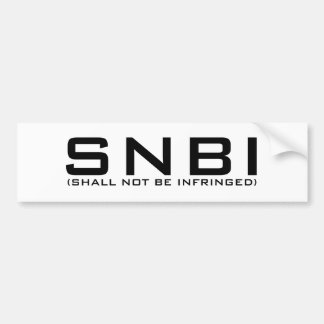 SNBIのバンパーステッカー バンパーステッカー