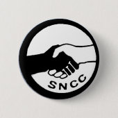 SNCC 缶バッジ (正面)