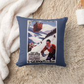 SNCFの鉄道のケーブル・カーの広告宣伝ポスター クッション (ブランケット)