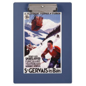 SNCFの鉄道のケーブル・カーの広告宣伝ポスター クリップボード (正面)