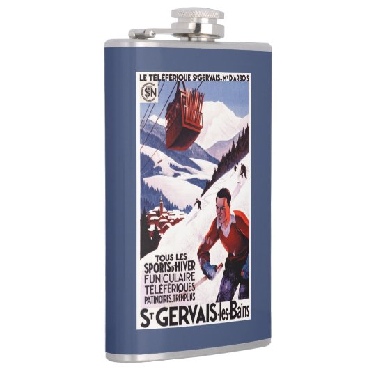 SNCFの鉄道のケーブル・カーの広告宣伝ポスター フラスク (右)