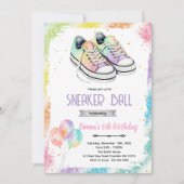 Sneaker ball girl party invite 招待状 (正面)