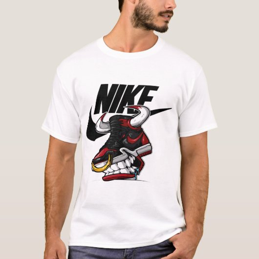 Sneaker Beast – Streetwear Bull Shoe Monster Graph Tシャツ (正面)