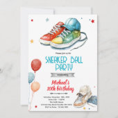 Sneaker Birthday Party invite 招待状 (正面)