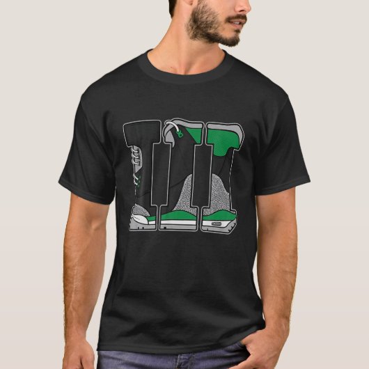 Sneaker Match Tee Number 3 Match 3 Pine Green Tシャツ (正面)