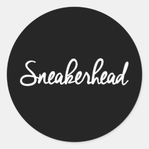 Sneakerheadのスローガンのプリント ラウンドシール