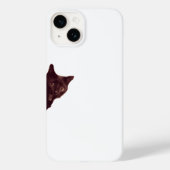 “Sneaky Black Cat Peeking Phone Case” Case-Mate iPhoneケース (裏面)