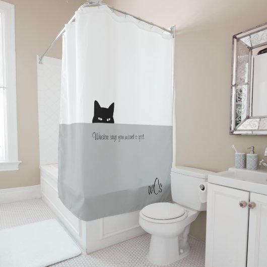 Sneaky Cay考え You恋しく思 Spot シャワーカーテン (インサイチュ)