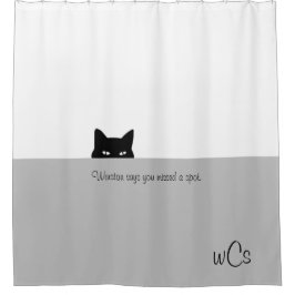 Sneaky Cay考え You恋しく思 Spot シャワーカーテン