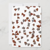 Sneaky Raccoon & Chocolate Cupcake Birthday 招待状 (裏面)