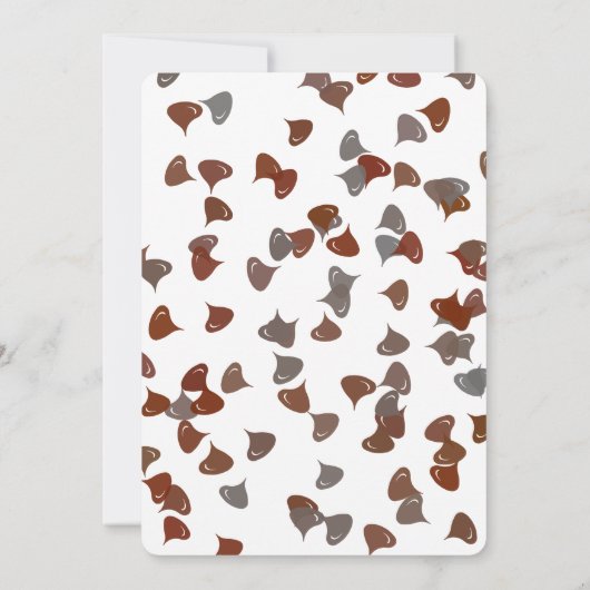 Sneaky Raccoon & Chocolate Cupcake Birthday 招待状 (裏面)