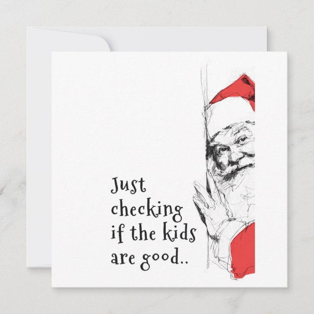 Sneaky Santa Just Checking Kids (正面)