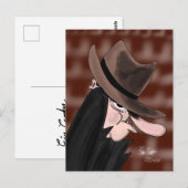 Sneaky villain cartoon character ポストカード (正面/裏面)