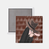 Sneaky villain cartoon character マグネット (正面/裏面)