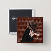 Sneaky villain cartoon character 缶バッジ (正面&裏面)