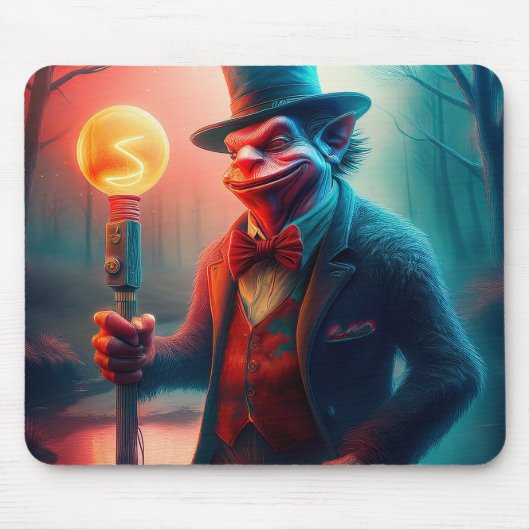 Sneering Troll Strolls Through Charred Forest マウスパッド (正面)