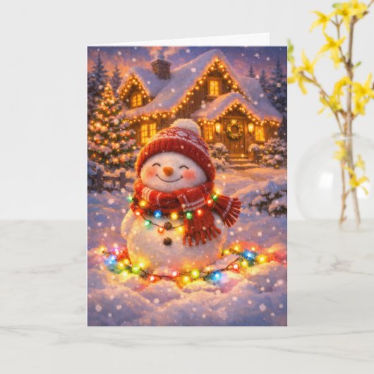  Sneeuwpop カード (黄色い花)