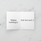 Sneeuwstorm kerst カード (内部)