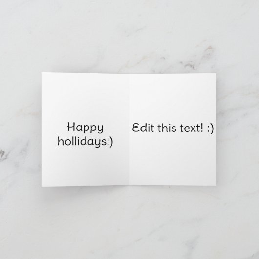 Sneeuwstorm kerst カード (内部)