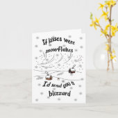 Sneeuwstorm kerst カード (黄色い花)