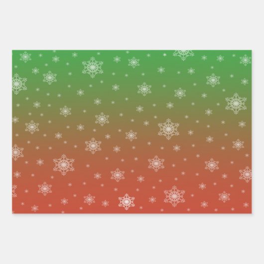 Sneeuwvlok cadeaupapier ラッピングペーパーシート (正面)