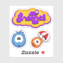 Sneezies Game Logo with Bonus Sneezies シール