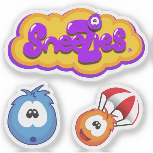 Sneezies Game Logo with Bonus Sneezies シール (正面)