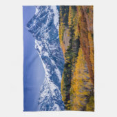 Sneffelsの範囲の秋の日の出-コロラド州 キッチンタオル (縦)