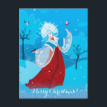 Snegurochka russian style illustration. Snowmaiden シーズンポストカード<br><div class="desc">Snegurochka russian style illustration. Snowmaiden If you didn't find a product what you want with my design in our store, be free to contact me and I will create it for you. Thank you for your attention to our shop. Making designs is our big love! And we'll glad to make...</div>