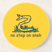 Snekを踏むなジョーク Gadsdenパロディ SnekRight コースター (正面)
