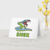 Snek (Snake) カード (黄色い花)