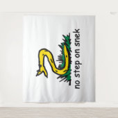 SnekRight ガズデン風刺 No step on snek ミーム タペストリー (正面)