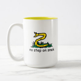 SnekRight ガズデン パロディーヘビのミーム ツートーンマグカップ