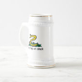 SnekRight ガズデン パロディーヘビのミーム ビールジョッキ (正面左)
