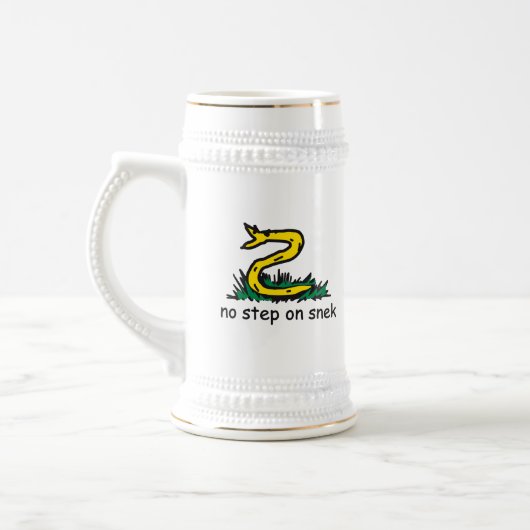 SnekRight ガズデン パロディーヘビのミーム ビールジョッキ (左)