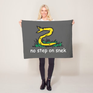 SnekRight ガズデン パロディーヘビのミーム フリースブランケット