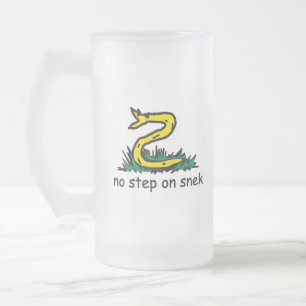 SnekRight ガズデン パロディーヘビのミーム フロストグラスビールジョッキ