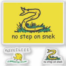 Snekright ガズデン・フラグ パロディーミーム 踏むなよSnek シール