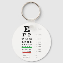 Snellen Eye Chart Keychain キーホルダー