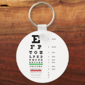 Snellen Eye Chart Keychain キーホルダー (正面)