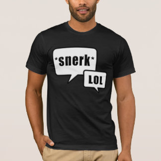 Snerk LOLの白黒デザイン Tシャツ