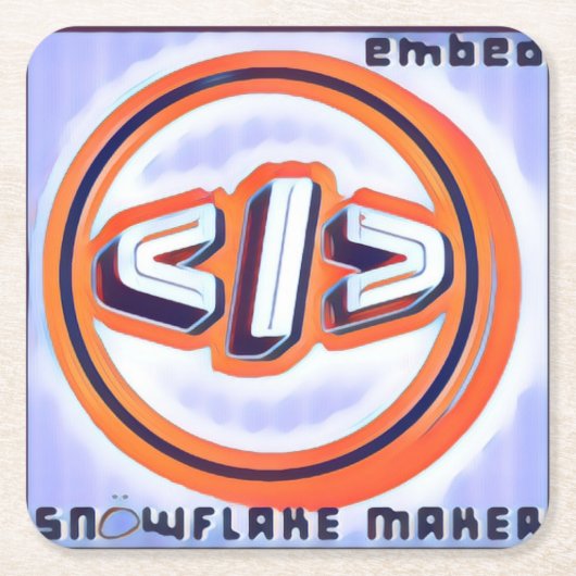 SNEWFLAKE MAKER - EMbED – コースター (正面)