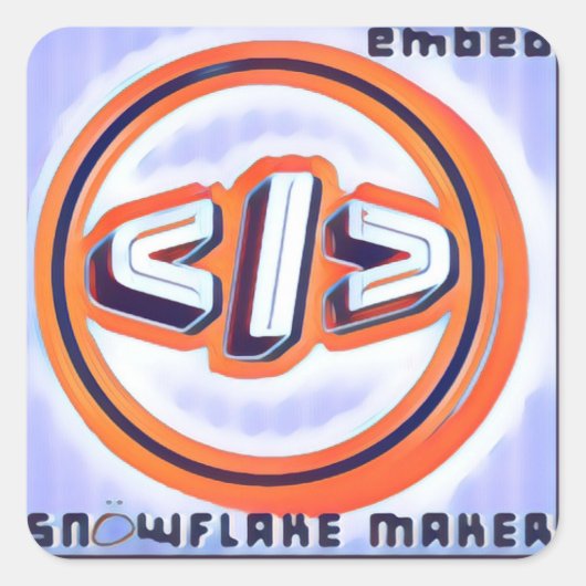 SNEWFLAKE MAKER - EMbED – シール (正面)