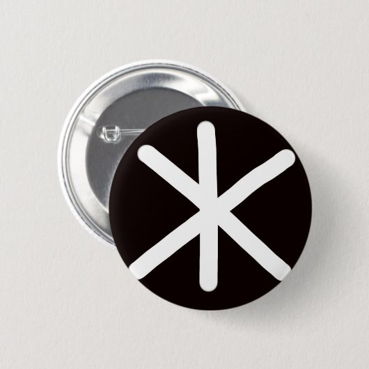 SNEWFLAKE MAKER - FLAKE - 002 缶バッジ (正面&裏面)