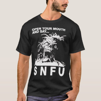SNFU口を開けてくださいエッセンシャルTシャツエッセンシャルT Tシャツ