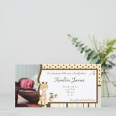 Snicker Doodle Giraffe写真誕生のお知らせ 案内状 (スタンド正面)