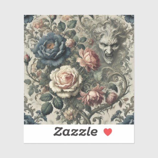 Snideコメント – ゴシック様式のフローラグロテスク枕 シール (シート)